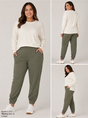 Brooklyn unlined Army green Athleta Joggers